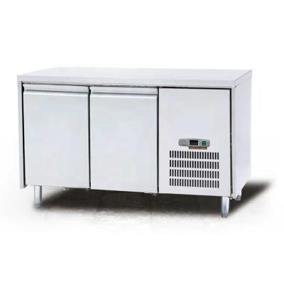 China Deli Kitchen Equipment Under Counter Double Door Workbench Refrigerator for sale