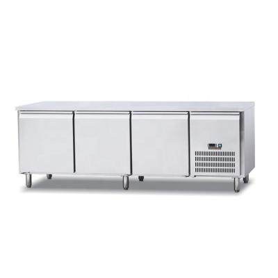 China 304/201 Stainless Steel Refrigeration Equipment Industrial Freezer Refrigerator 3 Doors Commercial Under Counter Refrigerator for sale