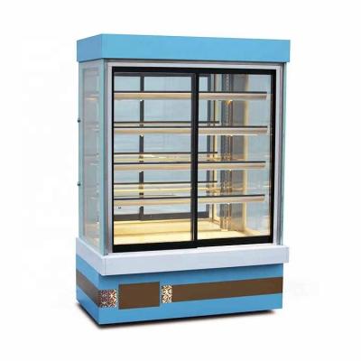 China New Style Air Cooling Beverage Display Fridge Glass Door Refrigerators Display Straight For Supermarket for sale