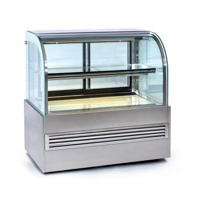 China Single-temperature Supermarket Bakery Cake Display Cabinet Glass Showcase Refrigerator for sale