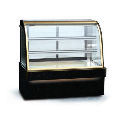 China Single-Temperature Commercial Countertop Refrigerator Cake Showcase Merchandiser with LED Lighting for sale