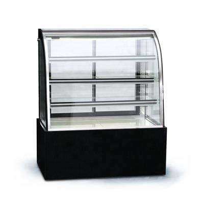 China Commercial Curved Single-temperature Refrigerator Display Showcase Display Refrigerators for sale