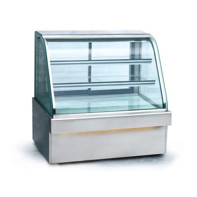 China Commercial Bakery Cabinet Single-temperature Display Cake Refrigerated Cake Refrigerator Showcase With Marble Base for sale