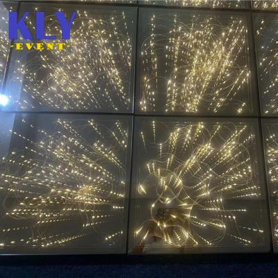 China High Quality Stage Glitter Light Up Dance Floor Wedding Party Disco Stage Decoration Led Starlit Panel for sale