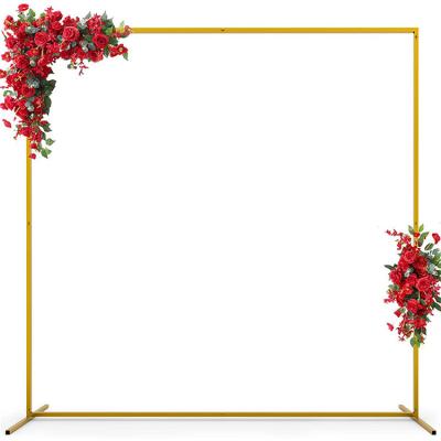 China Wedding occasion centerpiece size quality metal wedding arch flower stand balloon backdrop decoration for sale