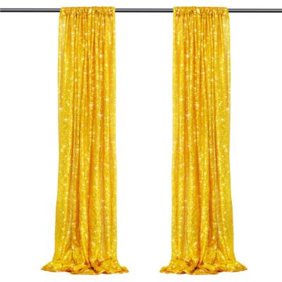 China Wedding Party Event Decoration Wedding Glitter Drape Stage Party Sequin Curtain Backdrops Fabric For Birthday Event Wall Photo Booth Decorations for sale