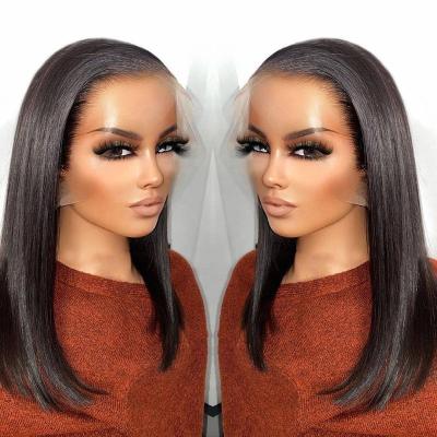 China Natural Silky Straight Short Bob Human Hair Wigs Cheap Body Wave 360 ​​Full Lace Hair Hd Wigs Lace Front Wig For Black Women Seller for sale