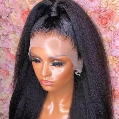 China Body Wave Curly Virgin Yaki Straight Peruvian Hair Hd Lace Cheap Lace Front Wig For Black Women Wig Full Lace Frontal Hair Wig for sale