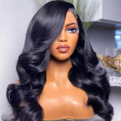 China Wholesale Brazilian Human Hair 360 Full Lace Wig Body Wave Lace Frontal Hair Wigs For Women's Natural Transparent Lace Front Wigs HD Color for sale