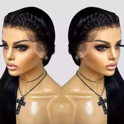 China Cheap Natural Body Wave Lace Wigs With Baby Hair HD Full Lace Human Hair Wigs Bone Straight Glueless 360 Lace Frontal Wig For Black Women for sale