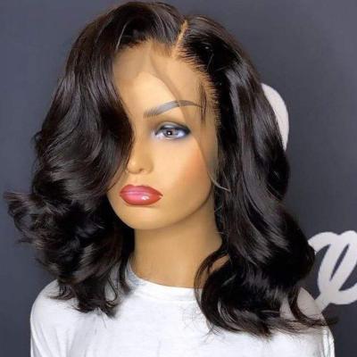 China Wholesale Peruvian Short Bob Human Hair Wig Vendors Bob Wigs Human Hair Lace Front Hd Lace Frontal Wig Body Wave Virgin Hair Shorts for sale