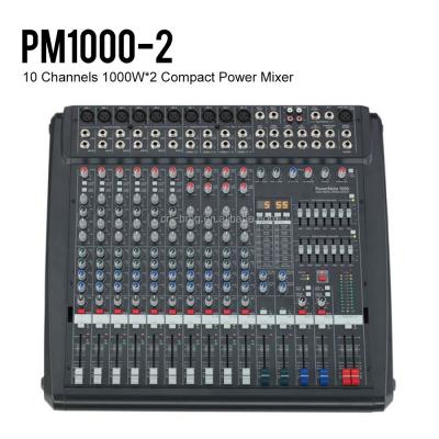 China SUPERIOR Stage Performance 5A Quality Exporting Version Powermate Generation 2 1000-2 Mixer Into 1000 Watt*2 Output for sale