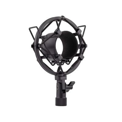 China 180 Degree 50mm Metal Microphone Adjustable Universal Mic Shock Mount Stand Holder Clip For Studio Microphone for sale