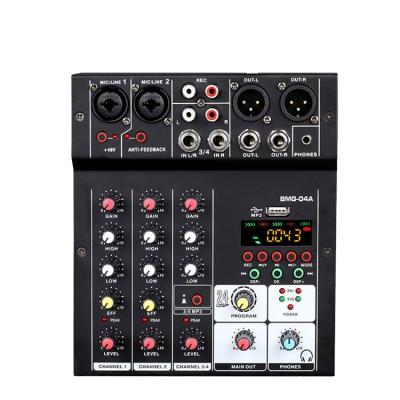 China Small performance BMG pro Mini Audio Mixer Audio Console for family singing for sale