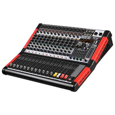 China 24 DSP BMG 12 Channel USB Blueteeth MP3 Sound Mixer Audio Mixing Console with 48V Phantom Power for Stage Performance and Live Show for sale