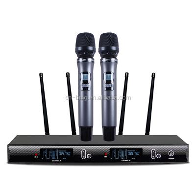 China 2017 BMG new portable design GX-450 UHF wireless microphone system is professional wireless microphone for performance for sale