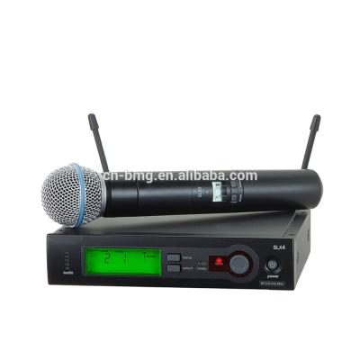 China Handheld Good Quality 1:1 SLX24/BETA58, SLX24/BETA87C, SLX14 SM'58 Wireless Microphone for Live Vocals for sale