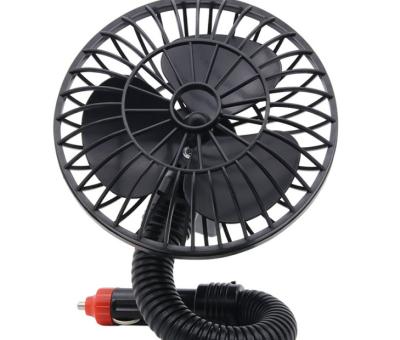 China ABS car accessories electronics fans mini air cooling auto fan 5 inch 12V car fans for sale