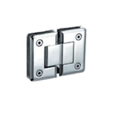 China Contemporary High Quality Glass Bathroom Flange Shower Door Hinge Double Side Flange for sale