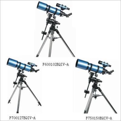 China Aluminum tube refractor astronomical telescope with lowest price F600102EQIV-A for sale