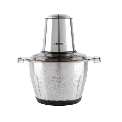 China Household 1.5L/2.3L Multifunctional Stainless Steel Bowl 2 Speeds Household Electric Vegetable Chopper Food Processor for sale