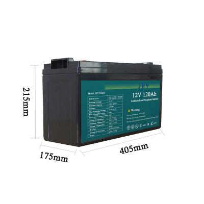 China Hot New Products JHY LiPO4 Battery Pack JHY12120T 12V 120Ah Lithium Iron Phosphate Rechargeable Video Game Player Battery for sale