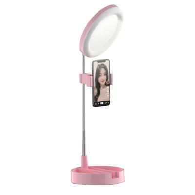 China Live broadcast mobile phone light tiktok LED ring makeup lamp, self-portrait beauty lamp bracket live to fill light broadcasting light for sale