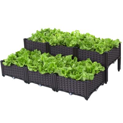 China Low price various features flowerpot pots CLASSIC flower standstanding planter rectangle plant box for sale