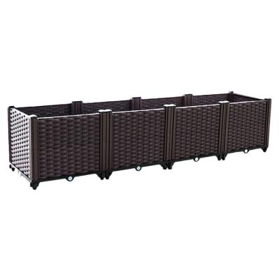 China CLASSIC well known for its fine quality small plastic flowerpot planter plant box trellis for sale