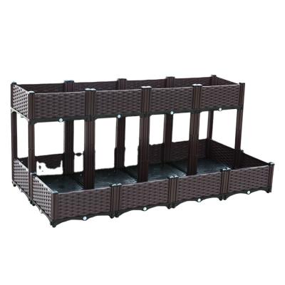 China Advance CLASSIC The Industry Best Biodegrad Flowerpot Standard Patio Planter Boxes Tall Plant Box Outdoor for sale