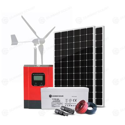 China Wind Power System Wind Generator 1KW 2KW 3KW Hybrid Off Grid Kit 3kw Wind Turbine Complete Energy System for sale