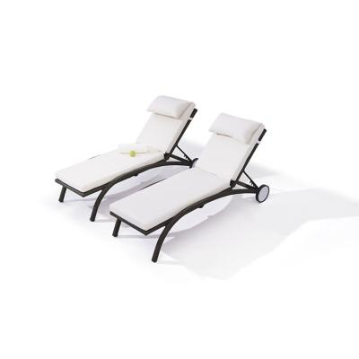 China Factory Promotion Modern Design Comfortable Outdoor Aluminum Garden Pool Beach Sun Bed Chairs Sun Sofa for sale