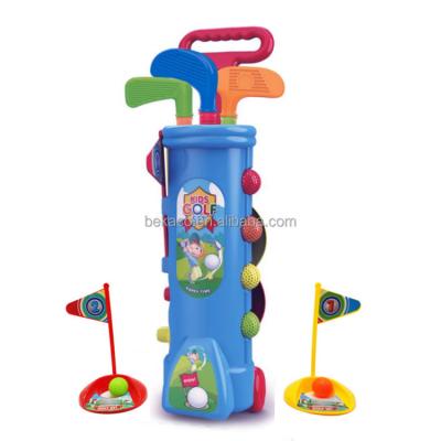 China Sport Toy Kids Golf Clubs Golf Set Toy With Sticks Early Educational Outdoor Exercise Sport Toy for sale