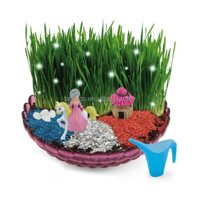 China Small Plastic Growers Fairy Garden Craft Kit with Horse for Painting Plant and Raising Your Very Own Fairy Garden for sale