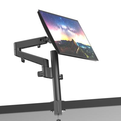 China LOUEVED Height Adjustable Steel Desk Mount Flexible Monitor Stand Single Monitor Desk-Mount Arms Easy Install for sale