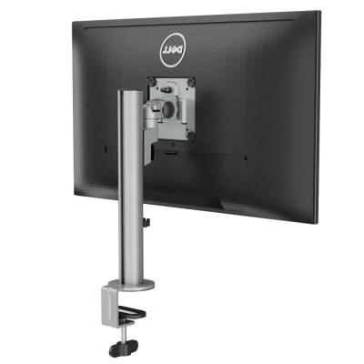 China Aluminum Desk Mount LCD Screen Sliver Pole Desk Bracket Monitor Multi Arm Stand Single Bracket 0-10kg for sale