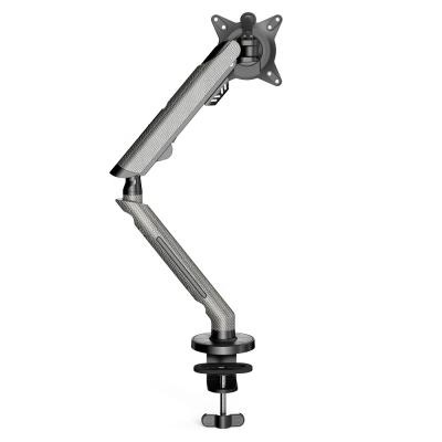 China New Aluminum Single Monitor Mount 17 - 30 Inch Computer Monitor Arm Shock Absorber For Desktop For Flat / Curved Screen for sale