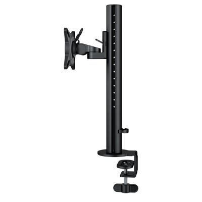 China Flexible Monitor Stand Single Height Adjustable Monitor Pole Desk Mount Arms With C Clamp Grommet Base 0-8kg for sale