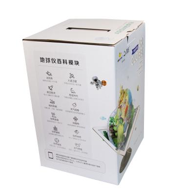 China Globe Materials Hot Sale Recycled Glossy Lamination Color Box Beautiful Packaging Corrugated Paper Box for sale