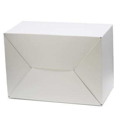 China 2022 Hot Sale Recyclable Handle Paper Box White Matte Lamination 250gsm Corrugated Packaging Box for sale