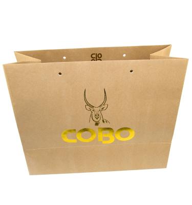 China 2022 Recyclable Custom Hot Stamping Gift Paper Bag Craft Product Hot Stamping Paper Bag for sale