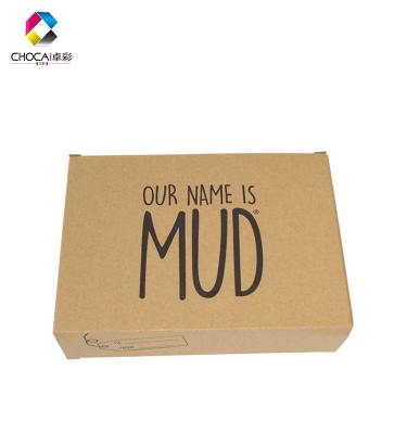 China Hot Selling Custom Logo Black Printing Packaging Box China Suppliers Recyclable Made Kraft Paper New Style Cardboard Box For Clothes for sale