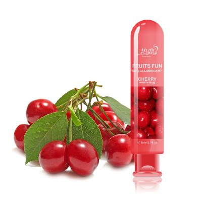 China 80ml Fruit Lubricant Fruit Flavor G Spot Water Based Personal Stimulation Gel Adult Skin Friendly Product For Women for sale