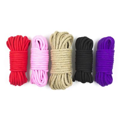 China Couple Pleasure/10 Meter Rope Bondage Sex Toys Delove BDSM Bandage Handcuffs Whip Sex Rope Bandage Rope Adult Products For Women for sale