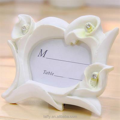 China Wedding New Favor Wedding Bridal Shower 2017 Bridal Thank You Gift Calla Lily Photo Frame Table Number Place Card Holder for sale