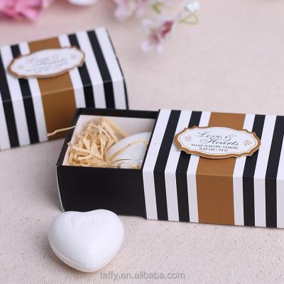 China Wholesale Cheap Bridal Shower Favor Guest Keepsake Base Cleaning Bomboniere Wedding Favor Love Heart Scented Soap Gift for sale