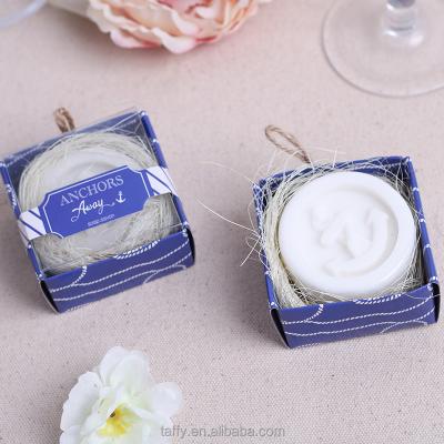 China 2017 New Beach Theme Bomboniere Wedding Favor Base Cleaning Nautical Bridal Shower Door Favor Guest Souvenirs Anchor Scented Bath Soap for sale