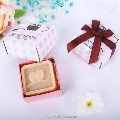 China Wholesale Souvenirs Owl Guest Baby Shower Centerpiece Casamento Soap Scented Wedding Party Soap Return Gift for sale