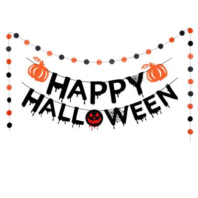 China Happy Halloween Bunting Halloween Party Decorations Supplies Halloween Banner for sale