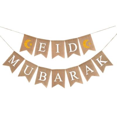 China Islamic Muslim Supplies Ramadan Eid Mubarak Banner Ramadan Party Decoration Supplies for sale